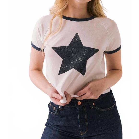CHASER Tops - NEW CHASER classic star graphic tee in white